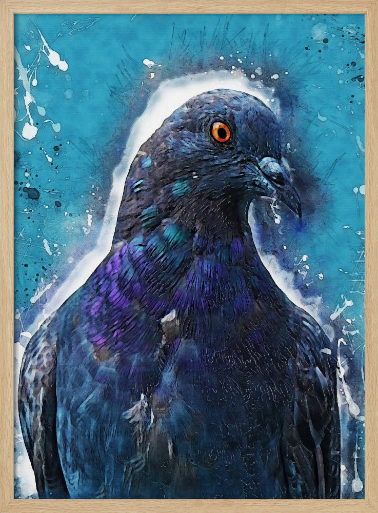 Animal Dove Bird Watercolor Animal Art | Poster