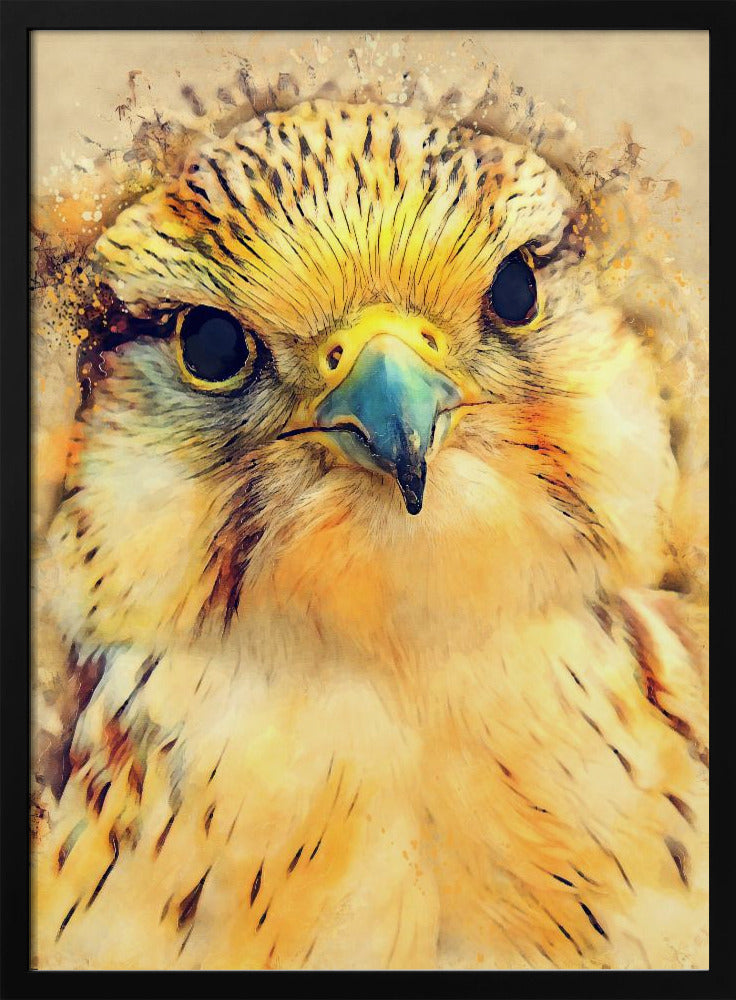 Animal Falcon Watercolor Animal Art | Poster