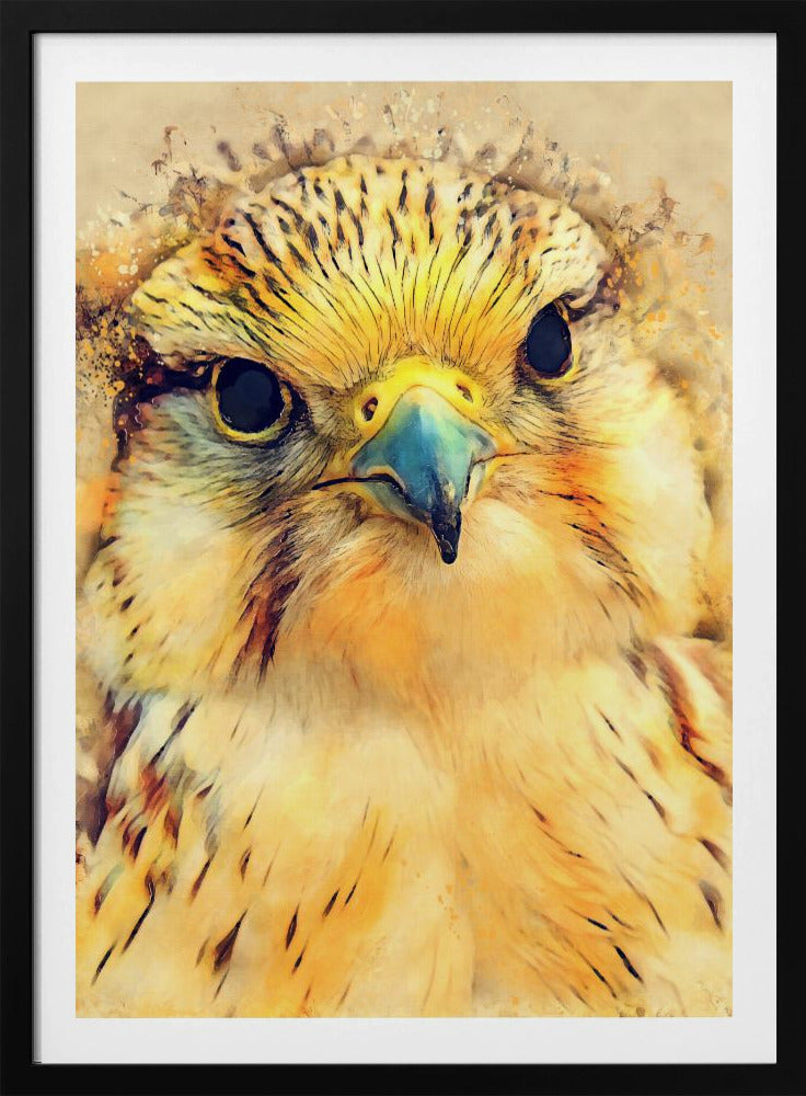 Animal Falcon Watercolor Animal Art | Poster