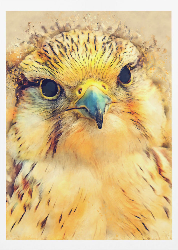 Animal Falcon Watercolor Animal Art | Poster