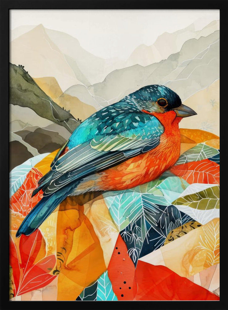 Bird Watercolor Animal Art | Poster