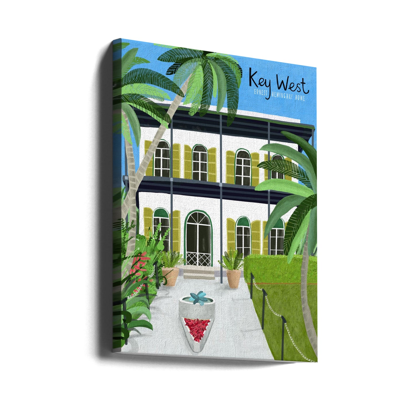 Ernest Hemingways Haus, Key West Hemingway, Florida, von der Künstlerin Carla Daly | Leinwand-Bilder