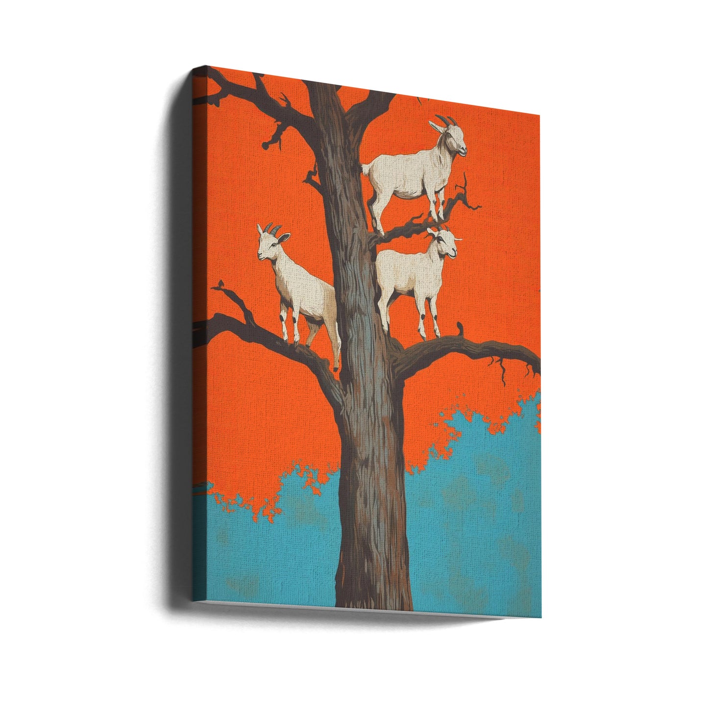 Ziegen in einem Baum | Leinwand-Bilder