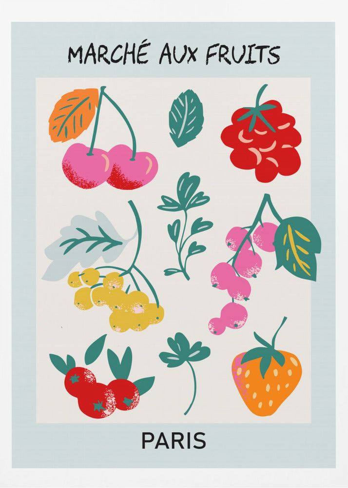 Fruit Market Paris | Poster