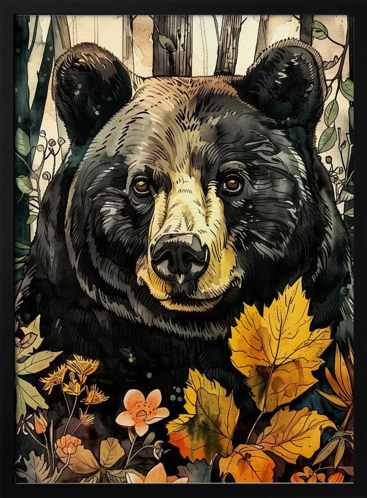 Animal Bear Watercolor Animal Art 6 | Poster