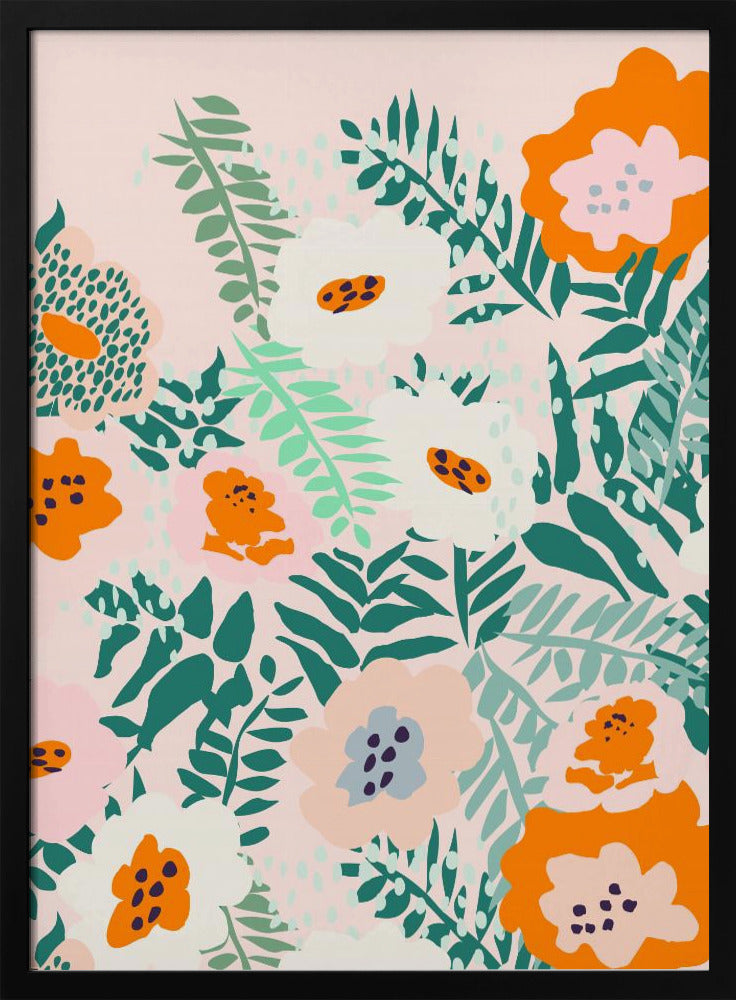 Botanical dopamine flowers | Poster
