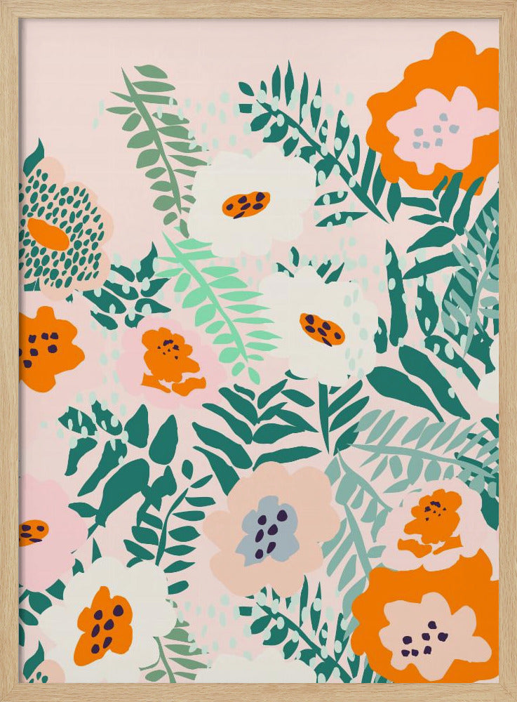 Botanical dopamine flowers | Poster