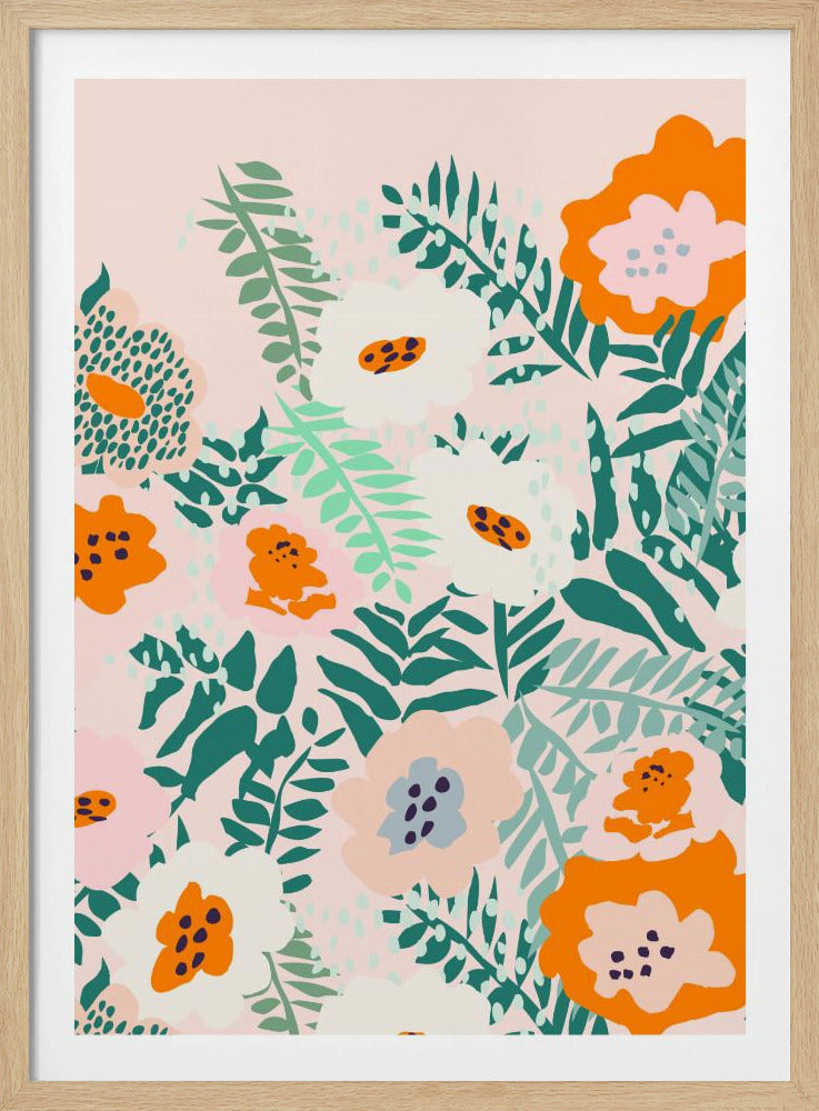 Botanical dopamine flowers | Poster