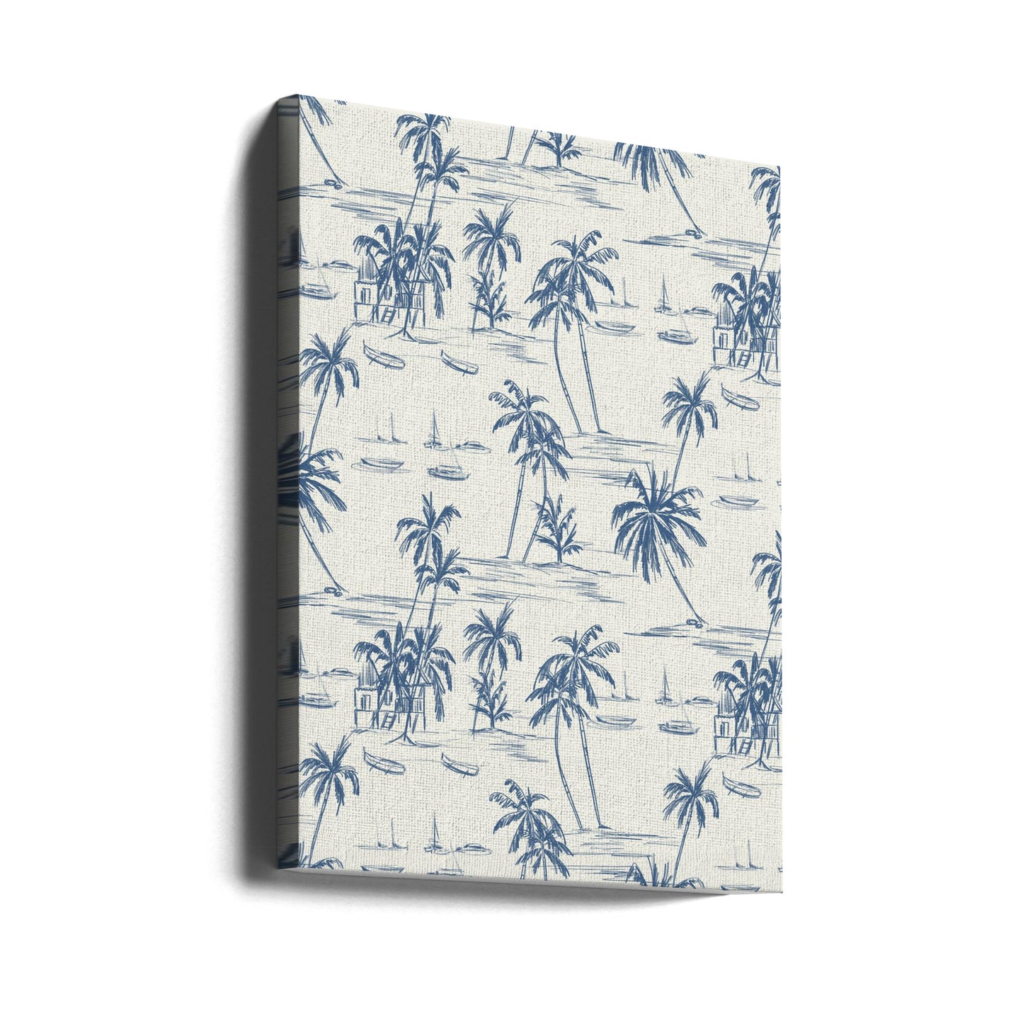 Modello spiaggia blu | Stampe su Tela