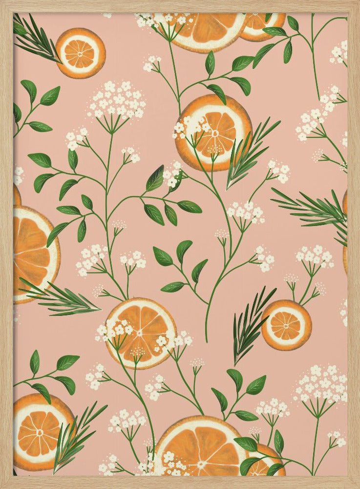 Elderflowers and Oranges | Poster