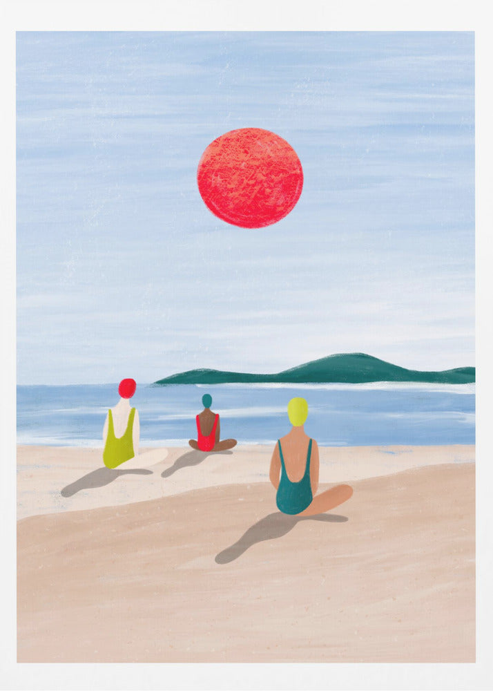 Girls At the Beach | Poster