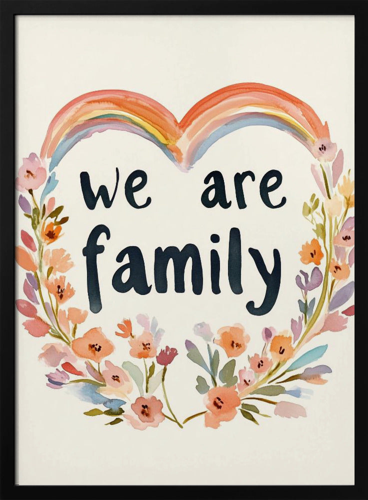 Somos familia (floral no 02) | Posters - Impresiones de Arte