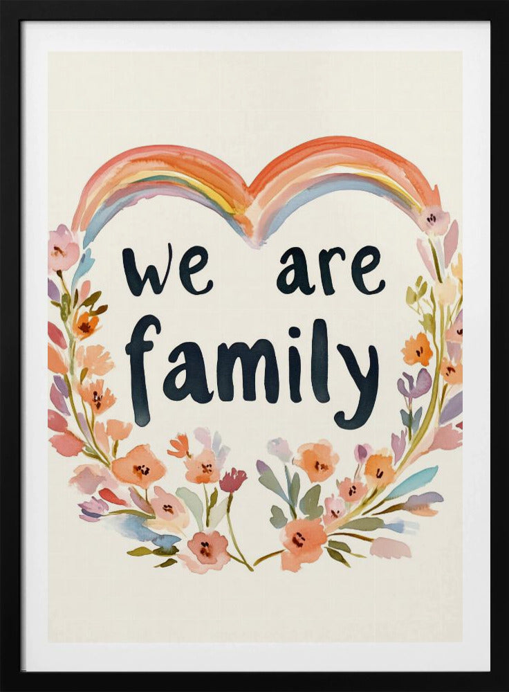 Somos familia (floral no 02) | Posters - Impresiones de Arte