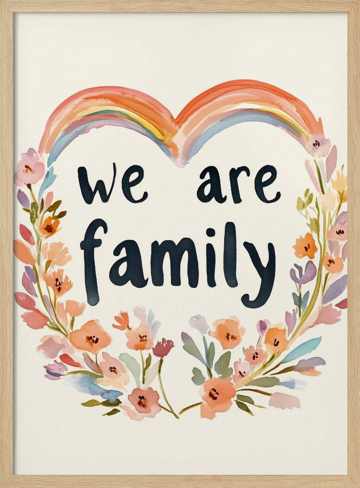 Somos familia (floral no 02) | Posters - Impresiones de Arte
