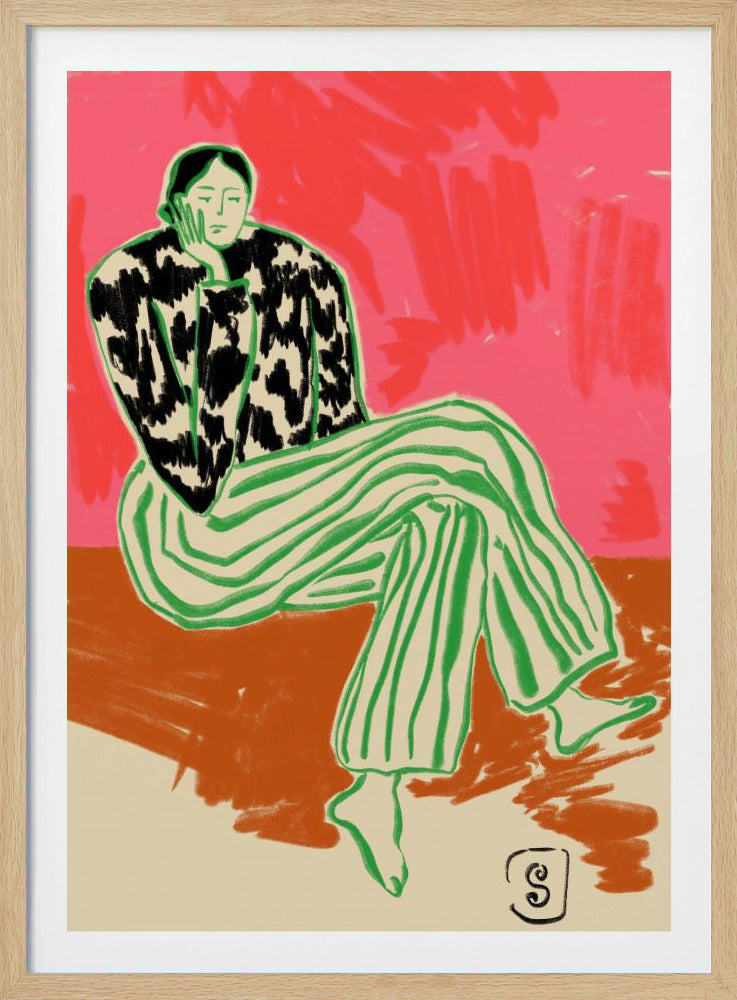 Calm Woman Portrait | Poster