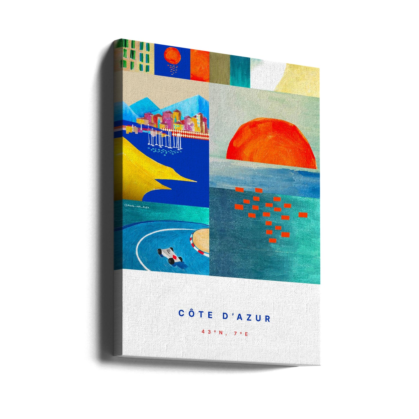 MODERNE RIVIERA: FARBENFROHE CÔTE D’AZUR Poster - Kunstdruck | Leinwand-Bilder