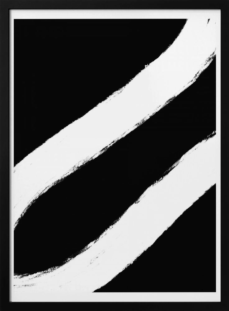 Curved Contrast Lines | Poster