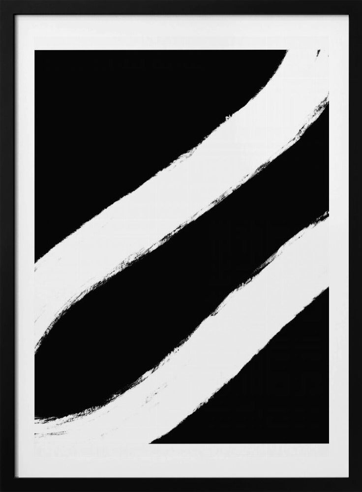 Curved Contrast Lines | Poster