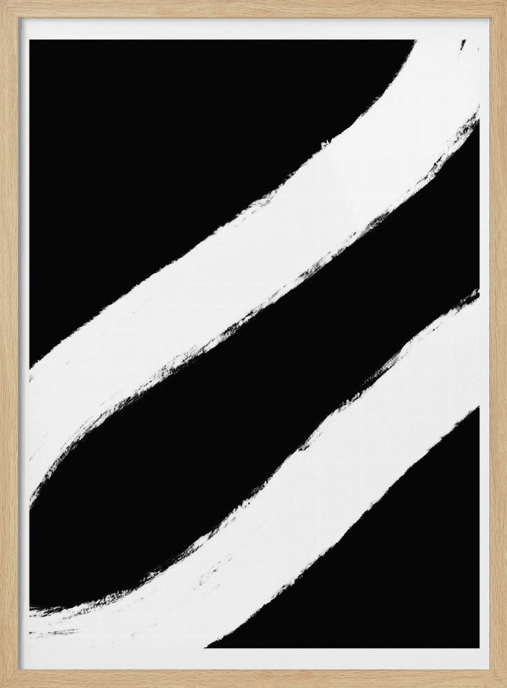 Curved Contrast Lines | Poster