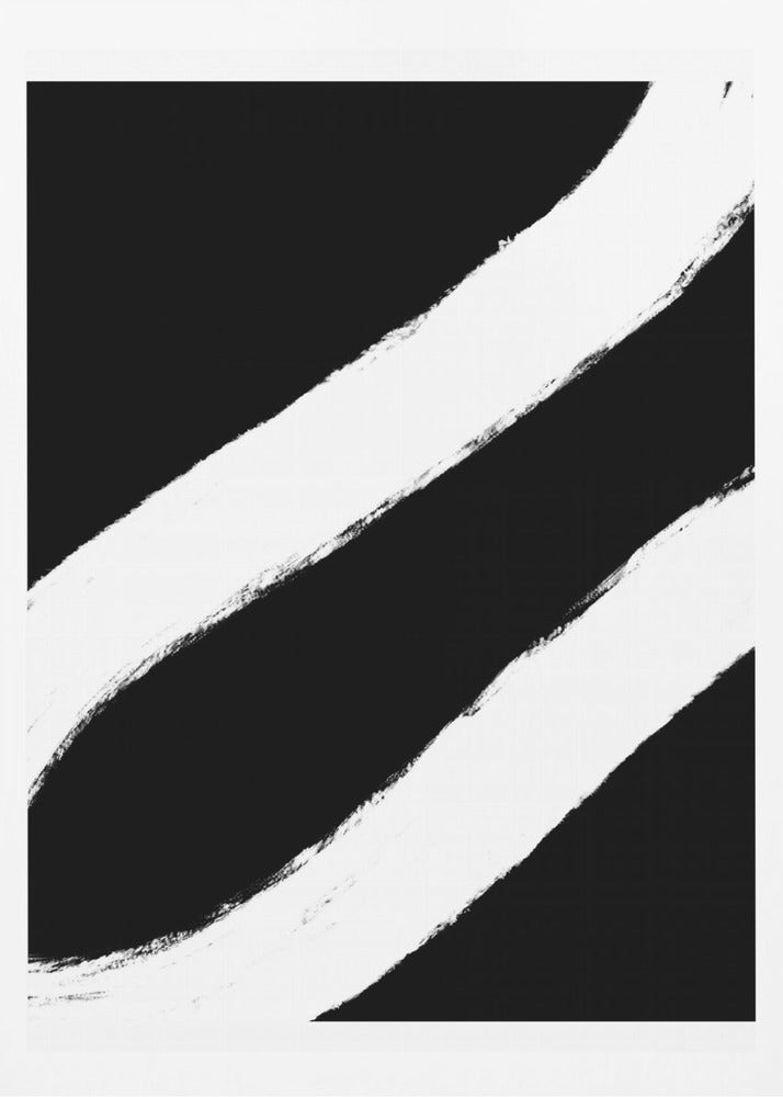 Curved Contrast Lines | Poster
