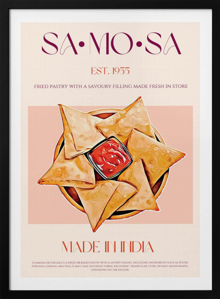Indiska friterade samosas | Poster