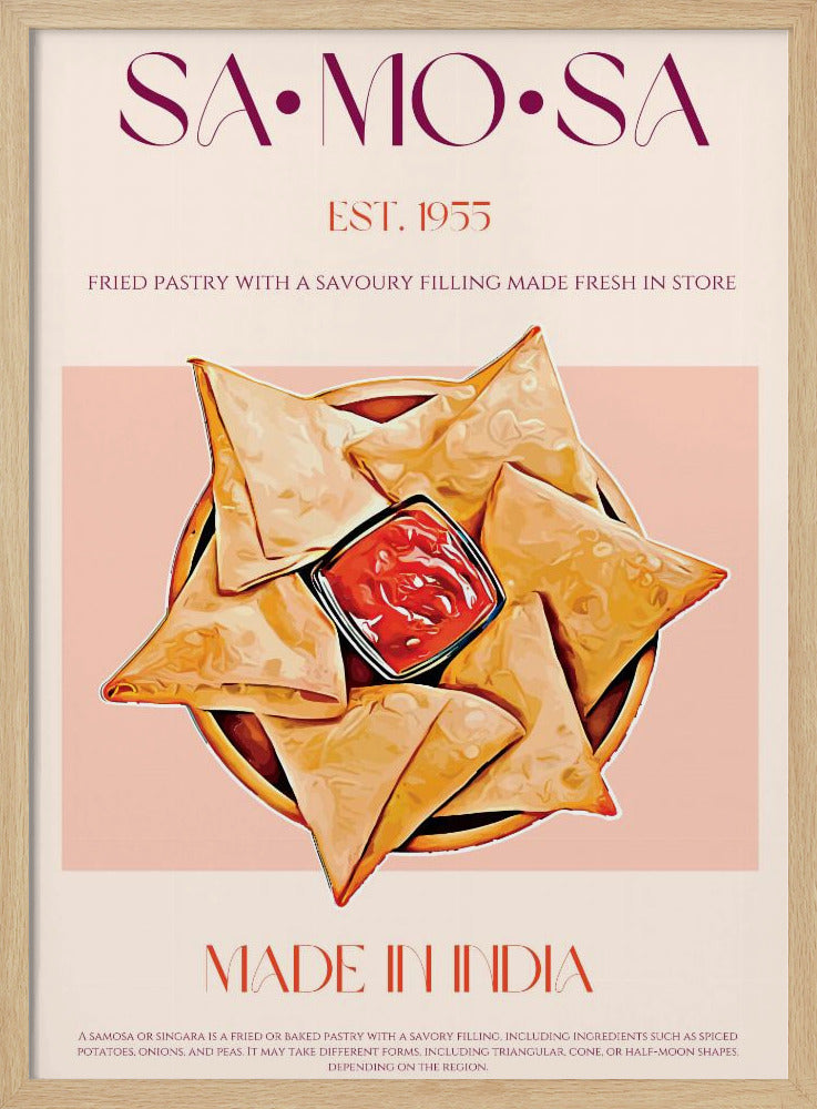 Indiska friterade samosas | Poster