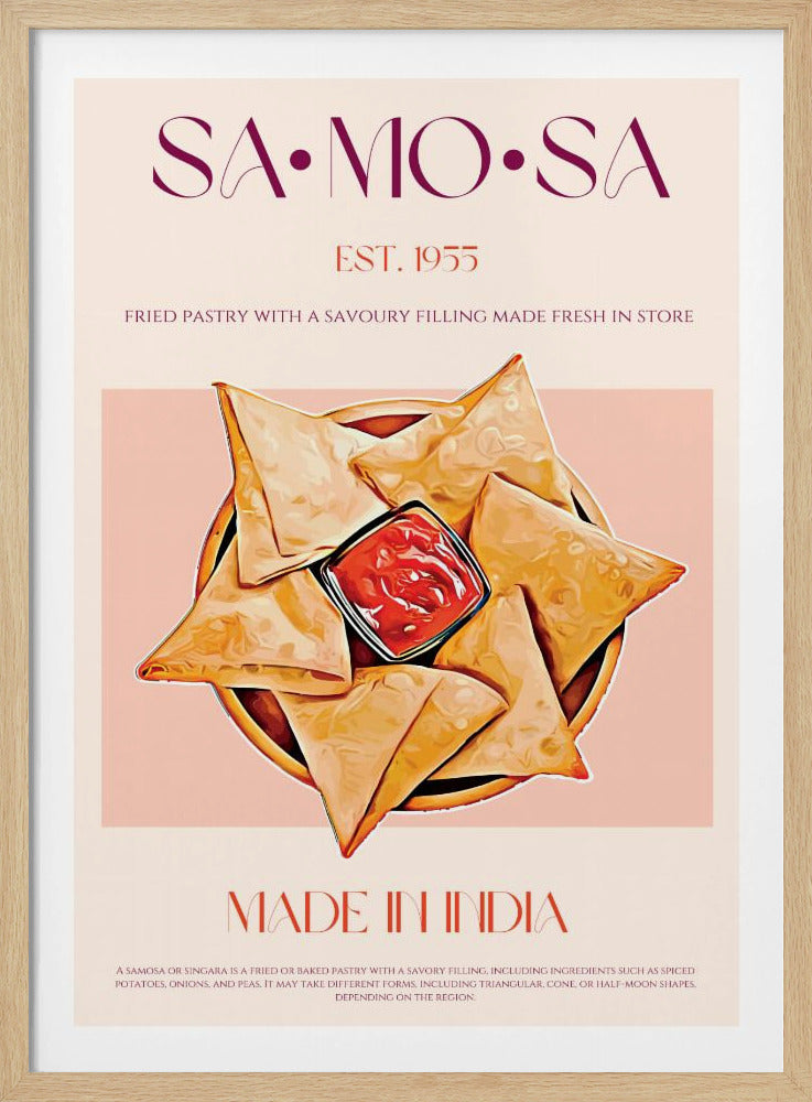 Indiska friterade samosas | Poster