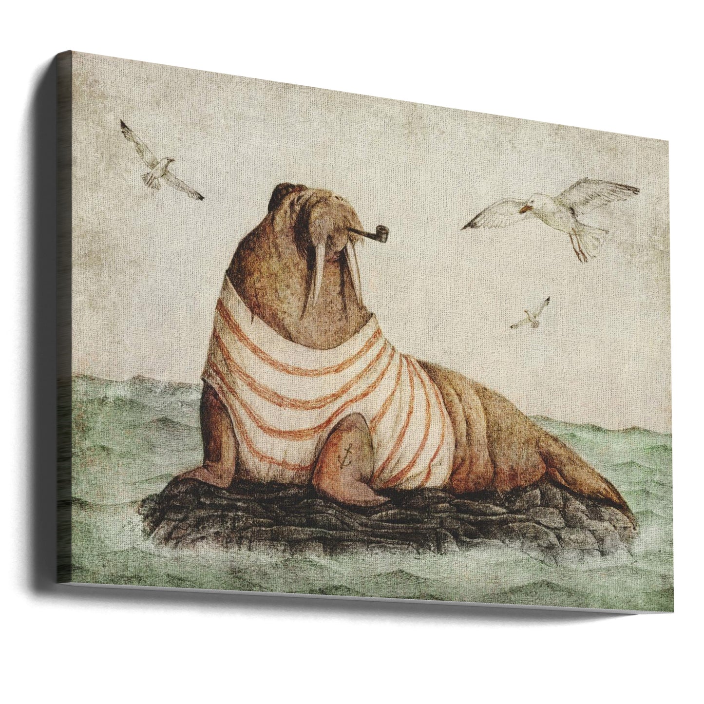 Gentleman vid havet | Canvas