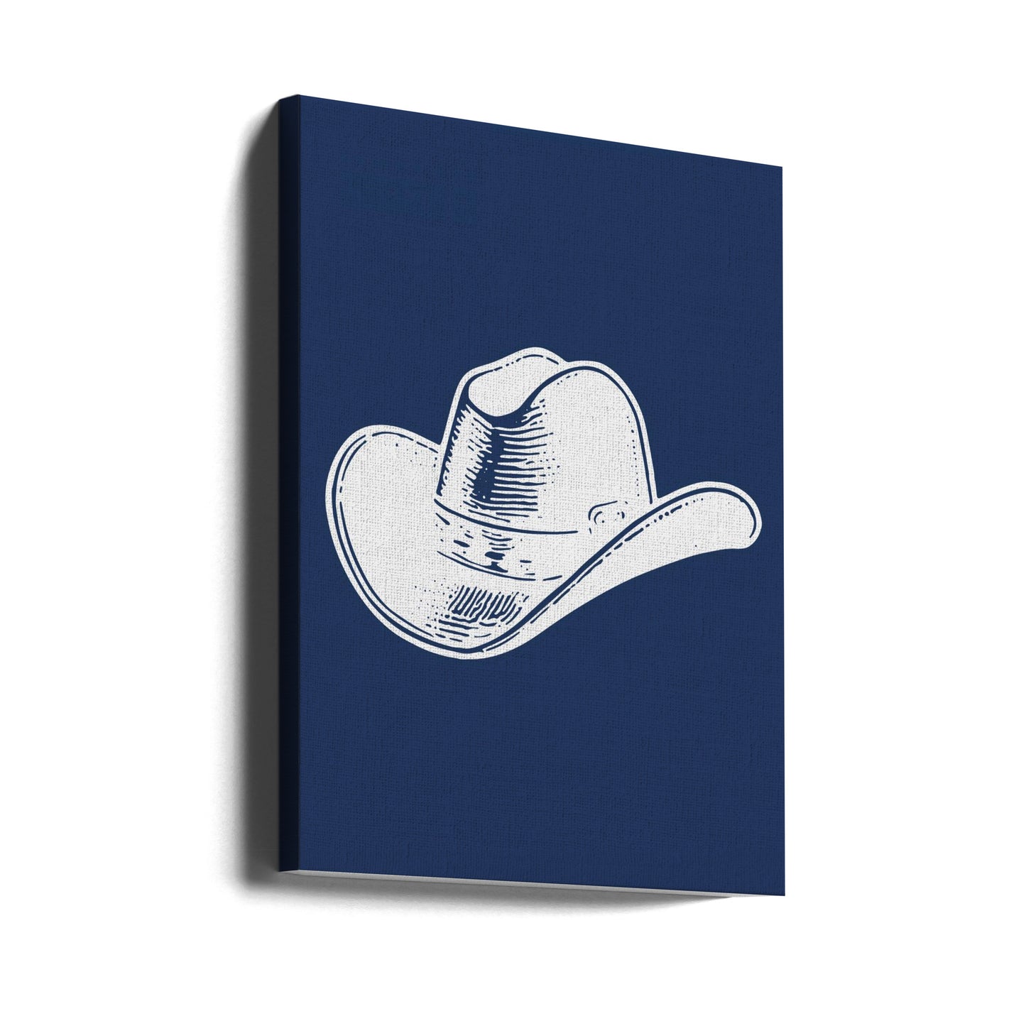 Sombrero de vaquero azul marino | Impresiones en Lienzo