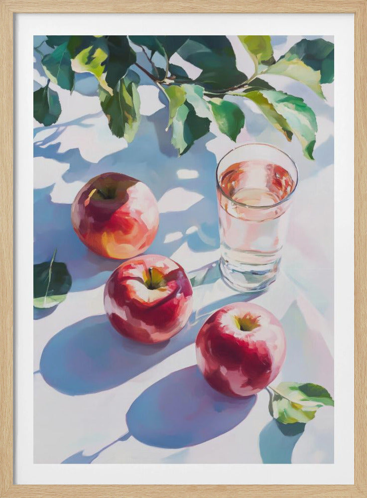 Äpplen och reflektioner | Poster