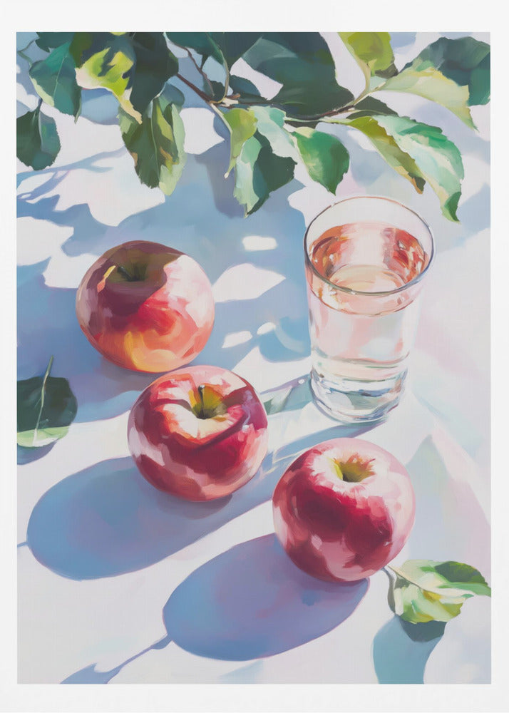 Äpplen och reflektioner | Poster