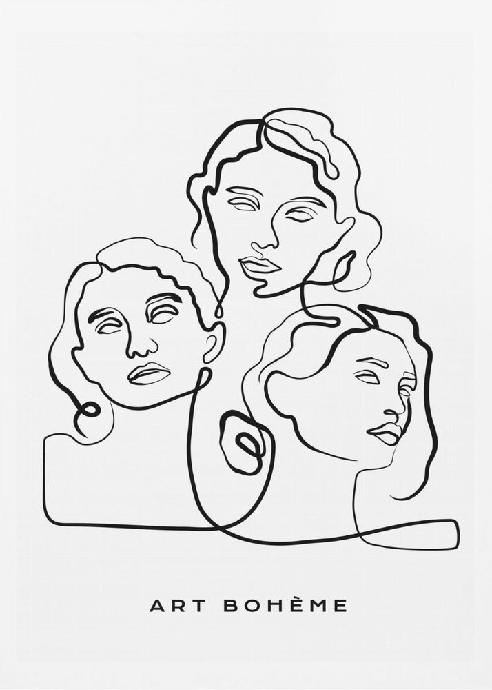Three Faces, One Line | Poster