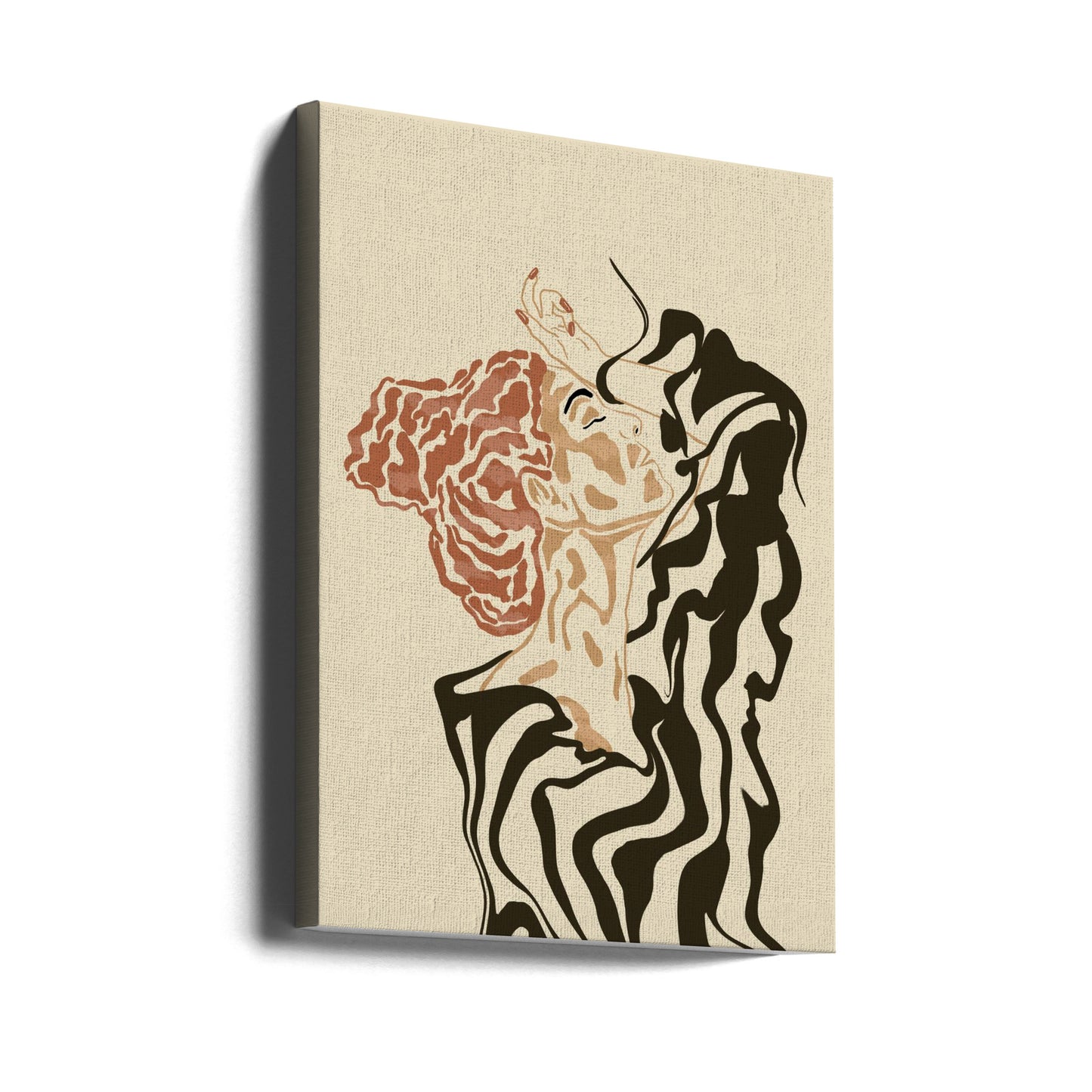 Woman In a Striped Blouse | Canvas