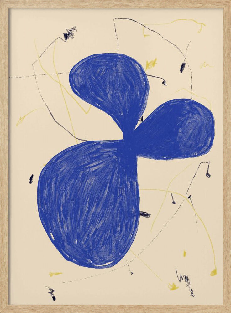 Blue Abstract Flow | Poster