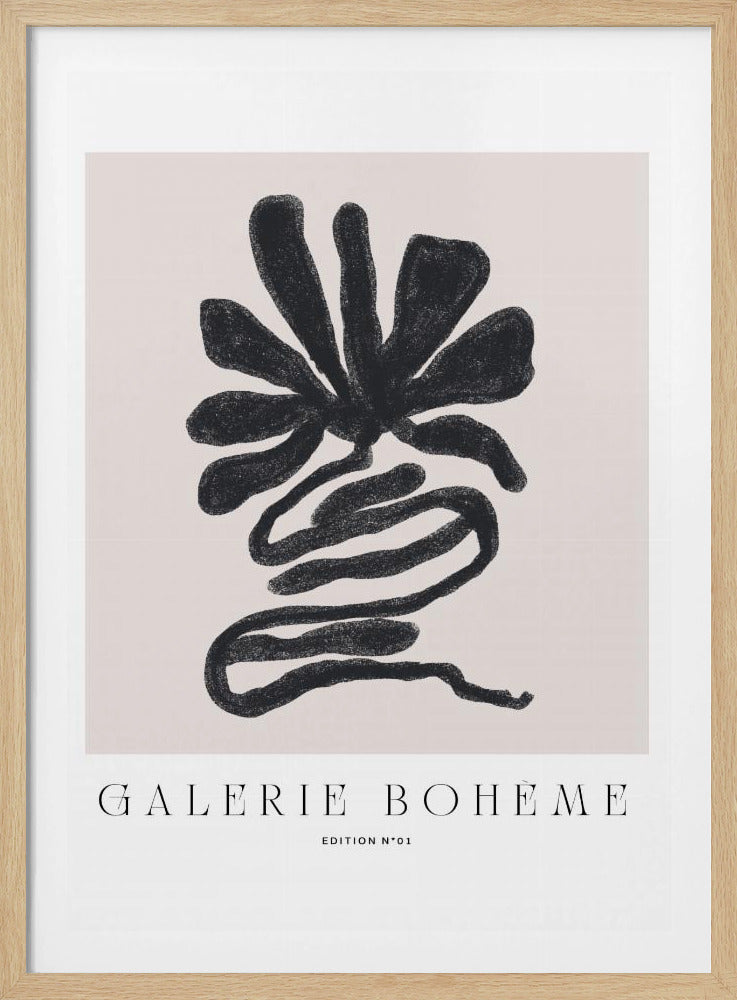 Black Petal Whirl | Poster