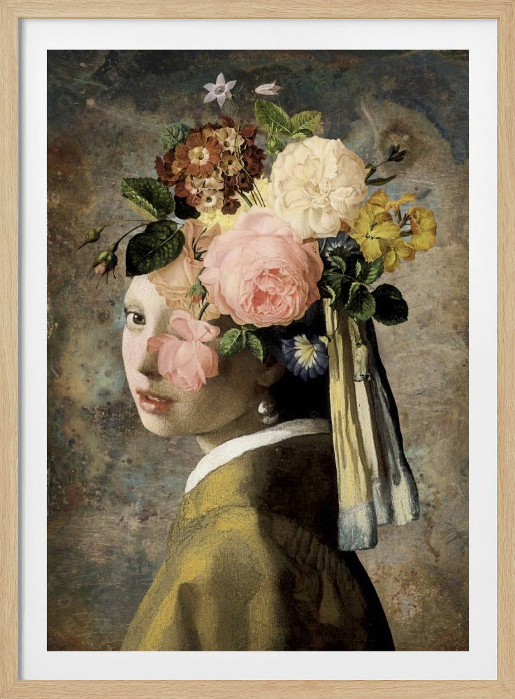 Girl with a Pearl Earring - the Metallic Edition | Poster