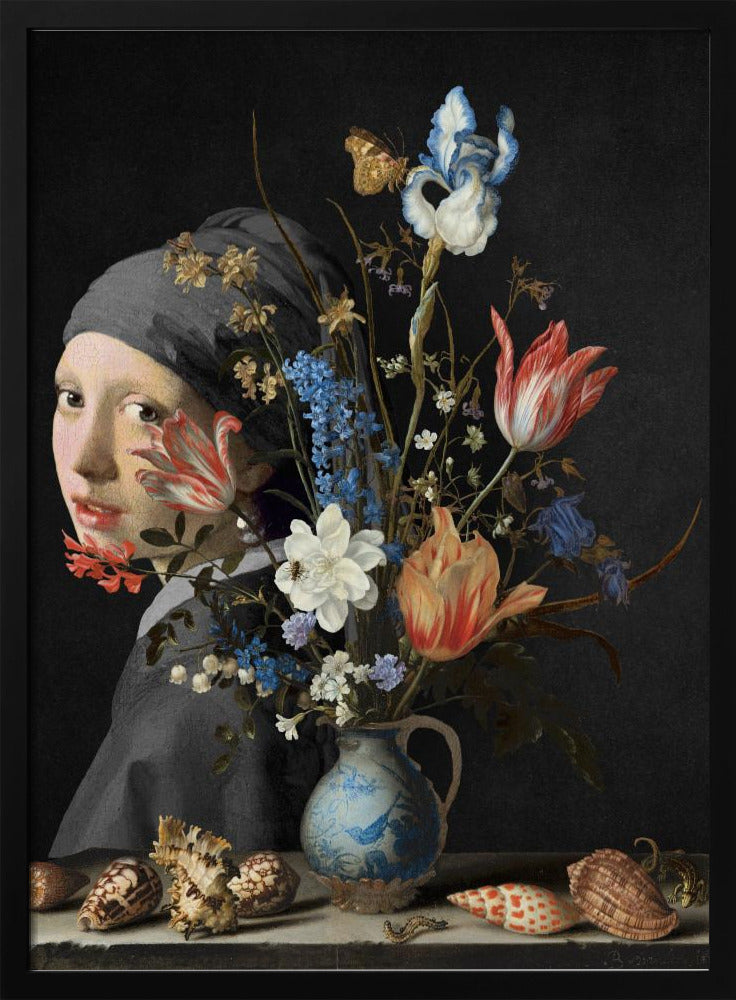 Girl With a Pearl Earring - Behind a Wan Li Vase Edition | Poster
