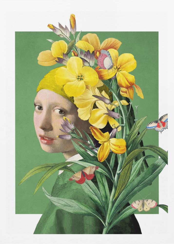 Girl With Pearl Earring the Springtime Edition | Poster