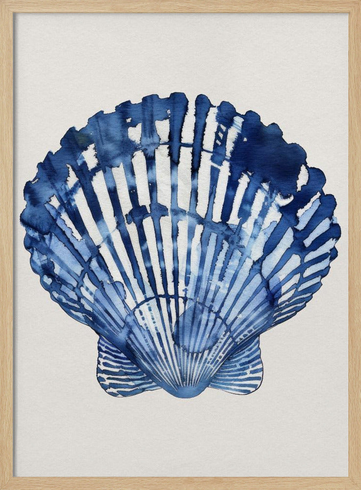 Indigo Seashell | Poster