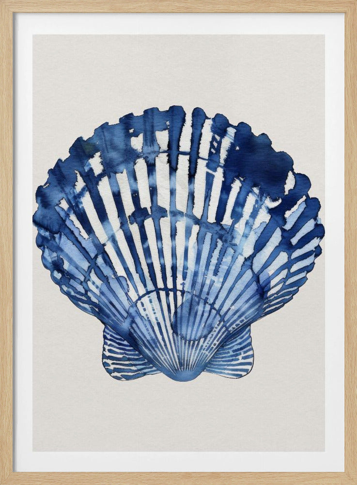 Indigo Seashell | Poster