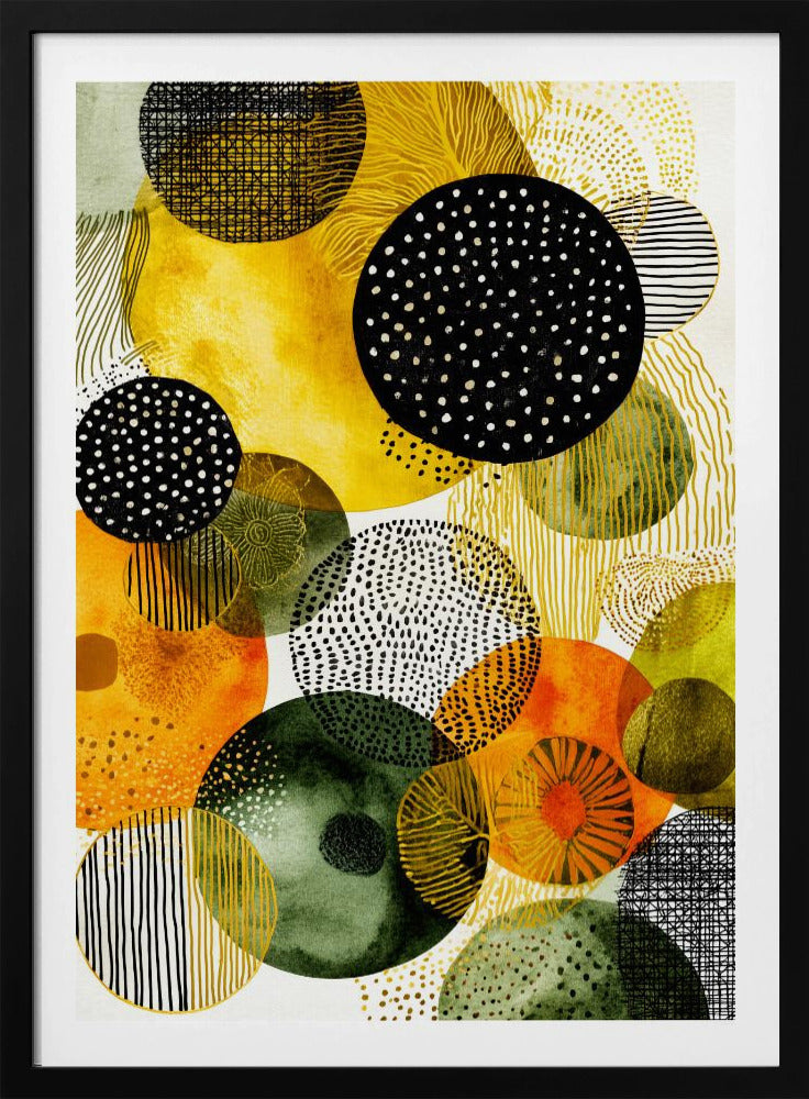 Composition with Overlapping Circles | Poster