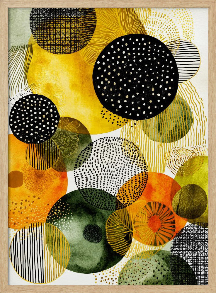 Composition with Overlapping Circles | Poster