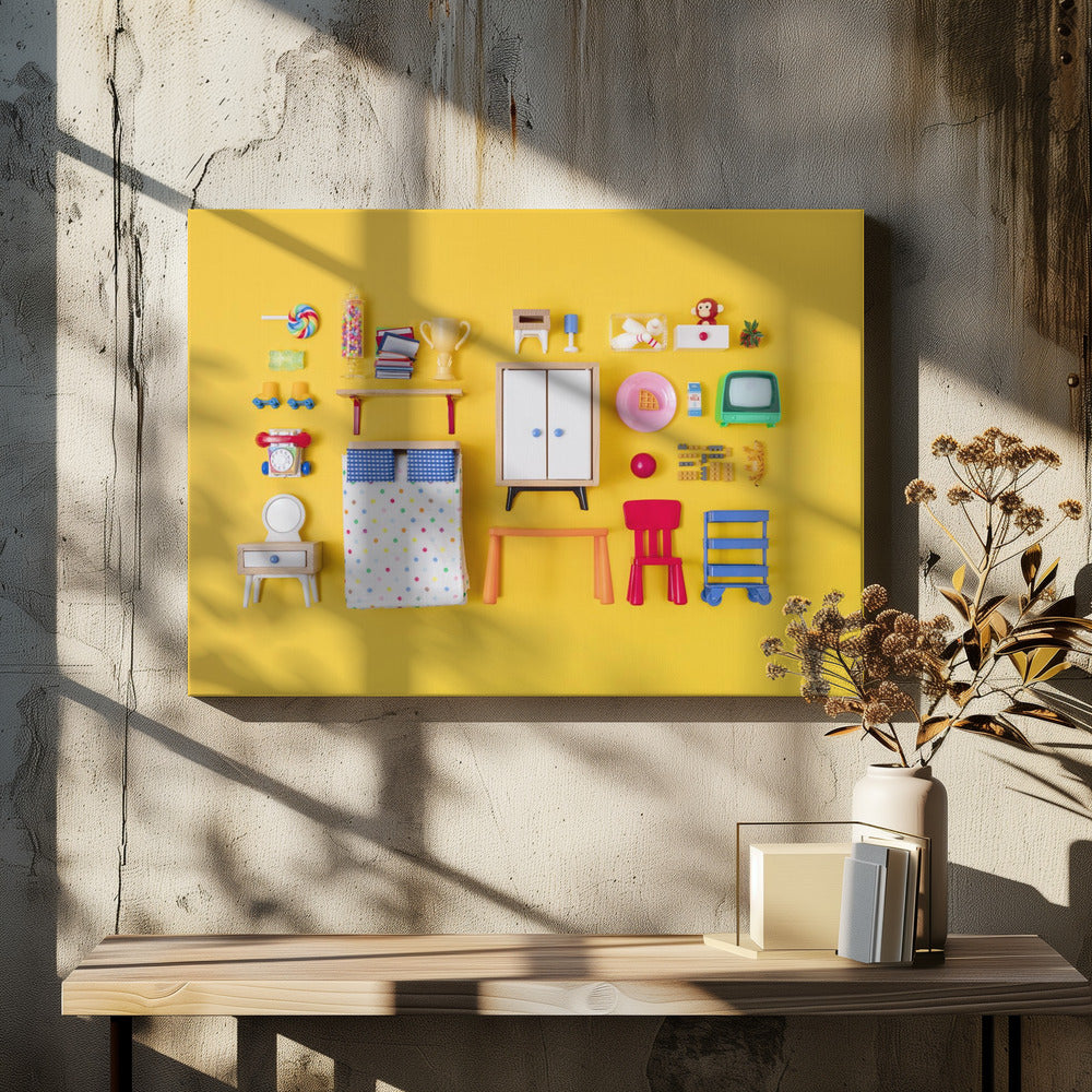 Niño de casa de muñecas S Habitación | Impresiones en Lienzo
