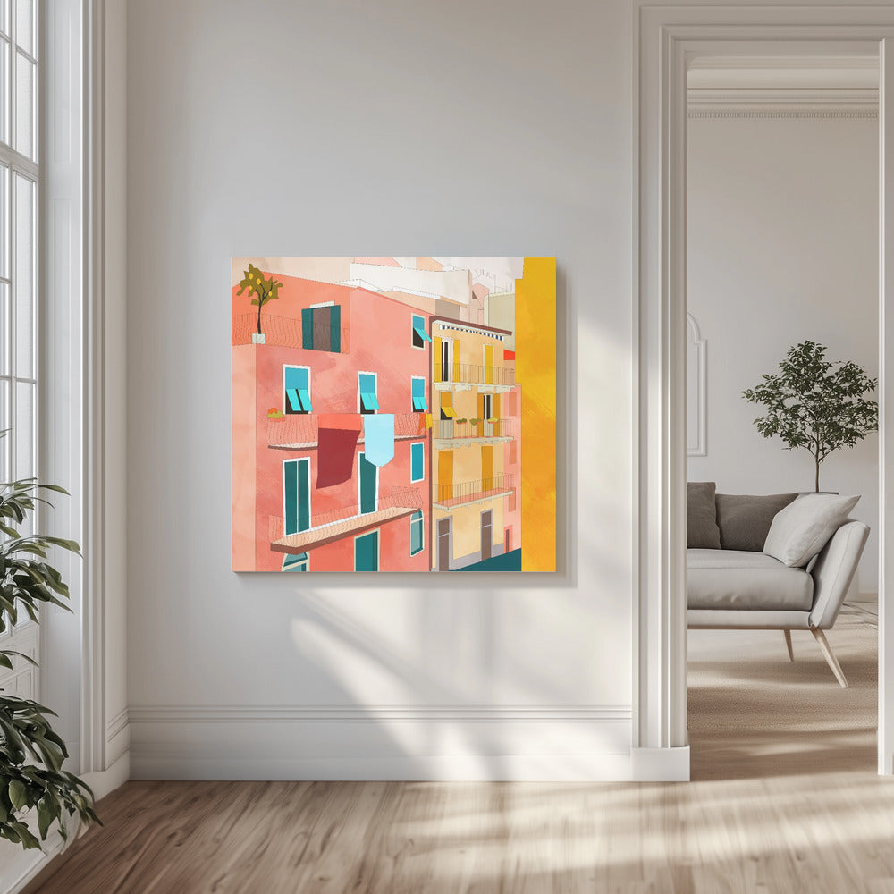 Häuser in Little Italy | Leinwand-Bilder