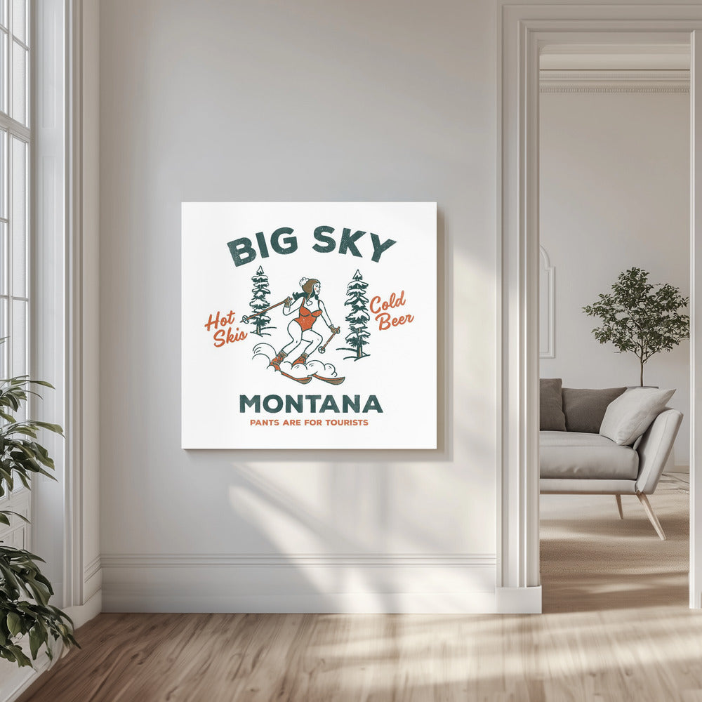 Ski Big Sky Montana: Housut ovat turisteille | Canvastaulut