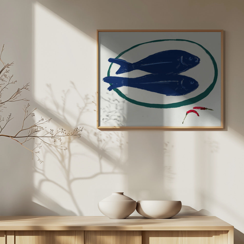 Blue Fish and Spice | Poster