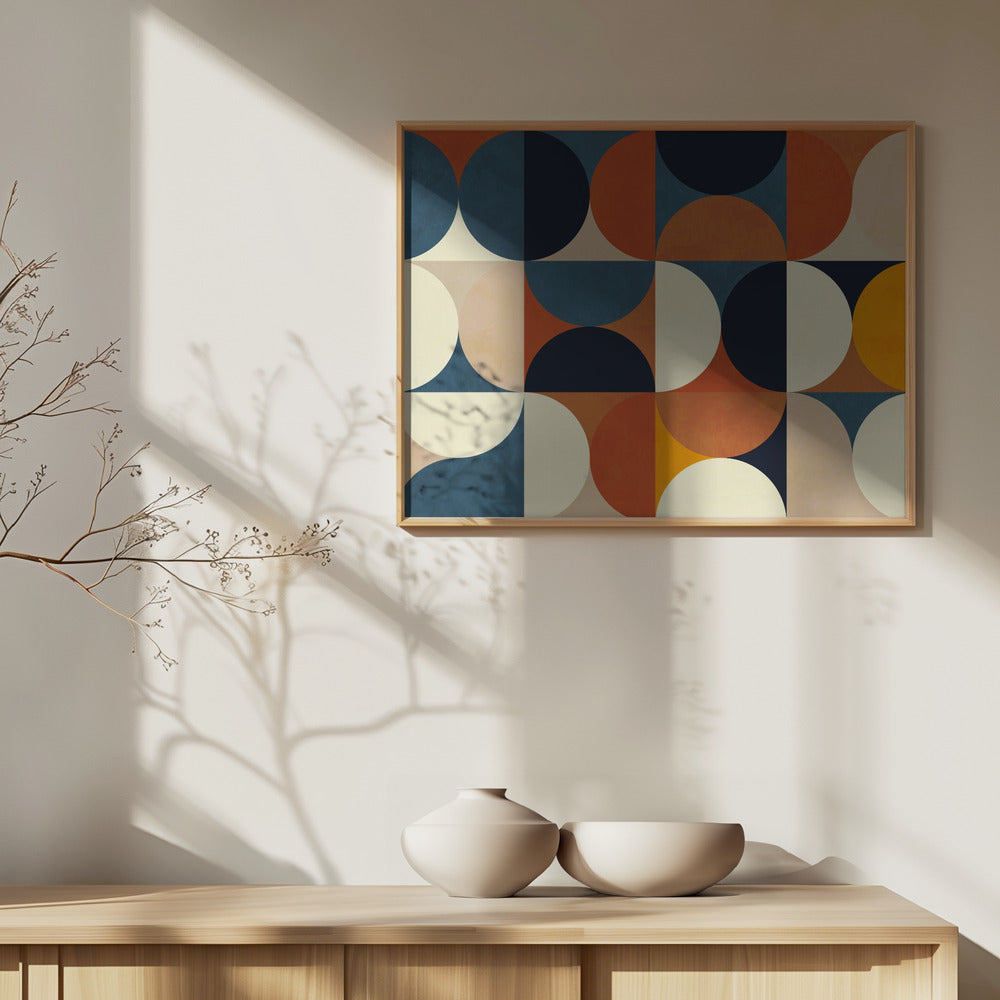 Geometry New12 Marron | Poster
