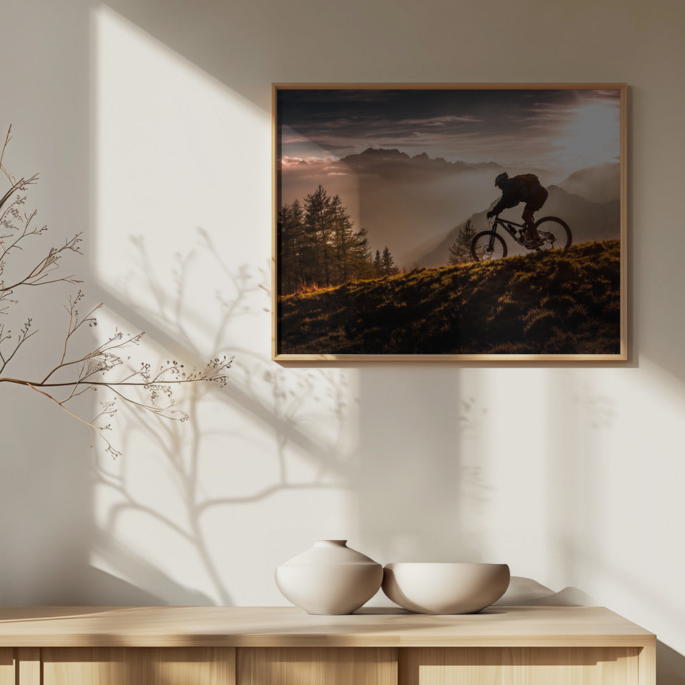 L'ora d'oro in bici | Poster - Stampe d’Arte
