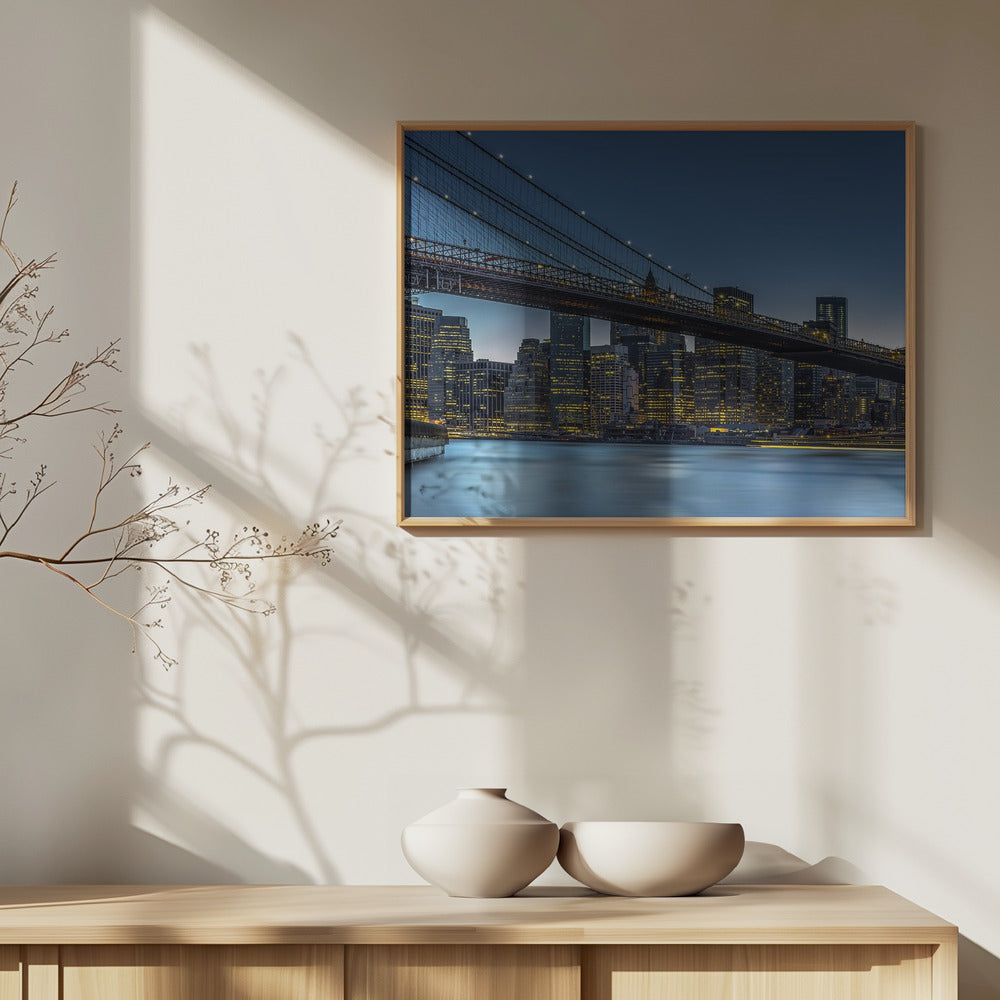 New York - L'ora blu su Manhattan | Poster - Stampe d’Arte