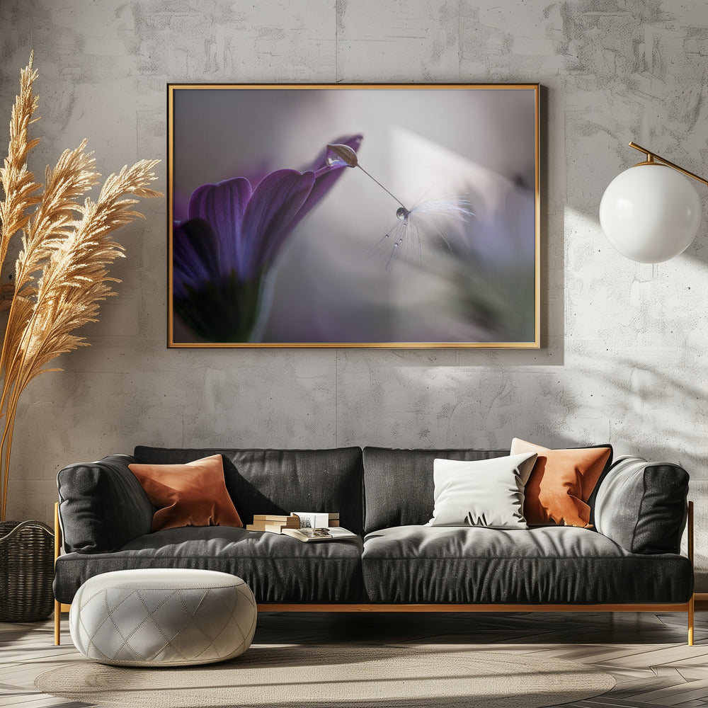 Lila Regen | Poster - Kunstdruck